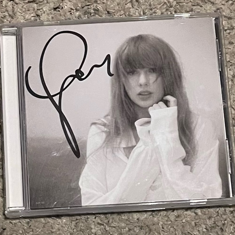 Signed Taylor Swift TTPD CD
